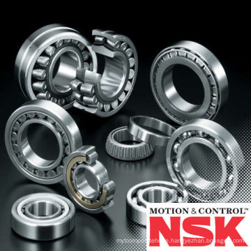 Ball & roller bearings (deep groove, angular contact, cylindrical, tapered). Manufactured by NSK. Made in Japan (bearing sizes)